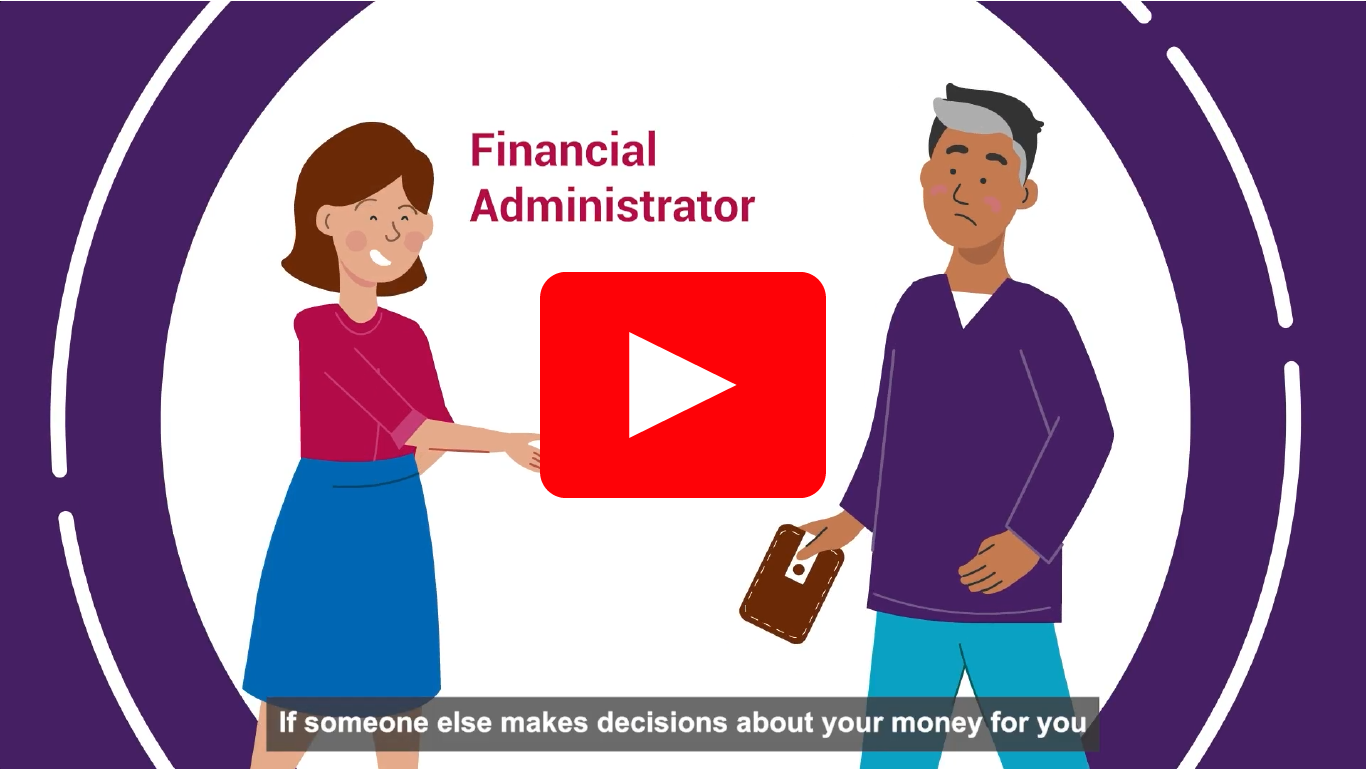 Steps to financial control screenshot w button Screenshot from Steps to Financial Control video with play button in middle